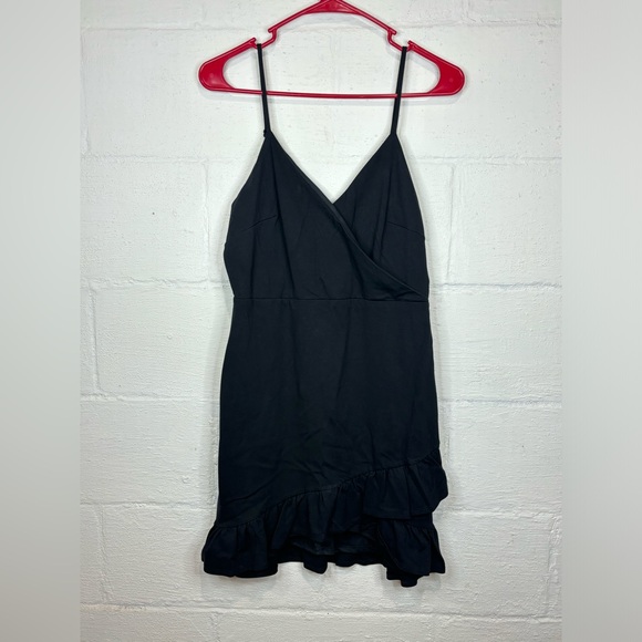 Lulus Woman’s Black Classic Formal Sphaghetti Strapped Mini Dress Size Large - Picture 1 of 7